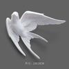 European White Three-dimensional Bird Wall Decoration Living Room Swallow Wall Hanging Abstract Animal Ornaments Home Decoration