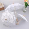 Vintage White 15/19/30/38Cm Lace Parasol Umbrella Embroidery Cotton Lace Flower Girl Umbrella Kids Sun Umbrella Photo Prop