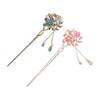 KESYOO 15.5cm Pink Chinese Style Hairpin for Kimono, Single Prong Hair Stick, Festival Accessory, Lightweight 52g Lotus Flower Hair Ornament for