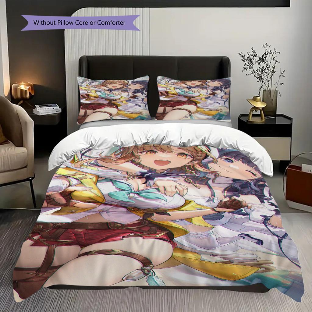 Fantasy Sisters Magical Adventure Bedding 1 Duvet Cover 2 Pillowcase Without Core Bedding Set Duvet Cover And Pillowcase