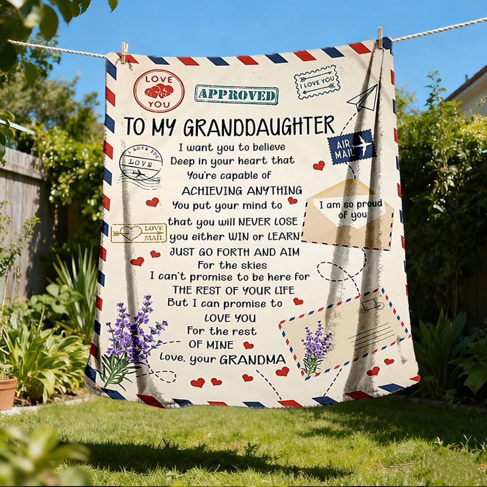 1 st Farmors Uppmuntran Tryck Utomhusfilt, Lättvikts Polyester,