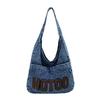Denim Bag Women Fashion Casual Art Canvas Shoulder Bag Underarm Tote Bag