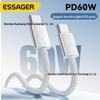 Essager 60W PD Fast Charging Braided Data Cable for iPhone 16 and Apple 15