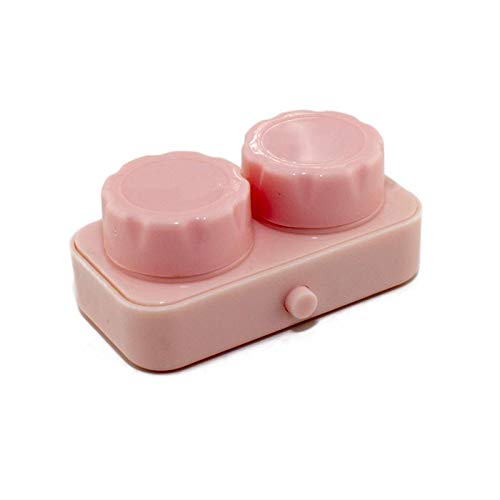 Visions India Travel Contact Lens Case Cleaner Electronic Fast Vibration Sonic Washing Travel Case (Pink)