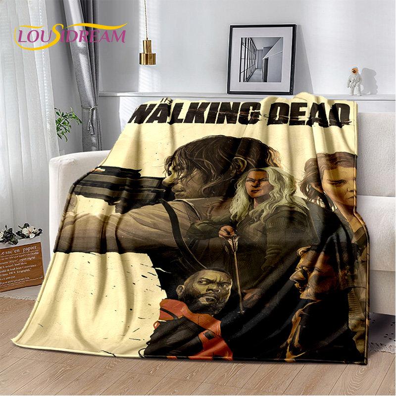 

The Walking Dead Horror М яка плюшева ковдра, фланелева ковдра Плед для вітальні Спальня Ліжко Диван Чохол для пікніка Bettdecke 75x90cm