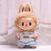 38cm Labubu Plush Doll Casual Outfit Set with Hat (Clothes Only)