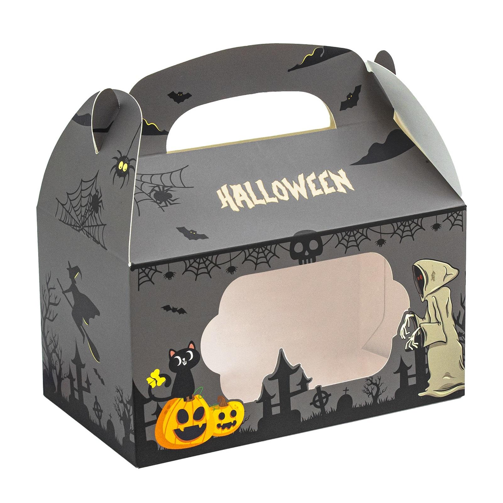 

Halloween Candy Box Halloween Handbag Box Hand-held Gift Box One Size чёрный
