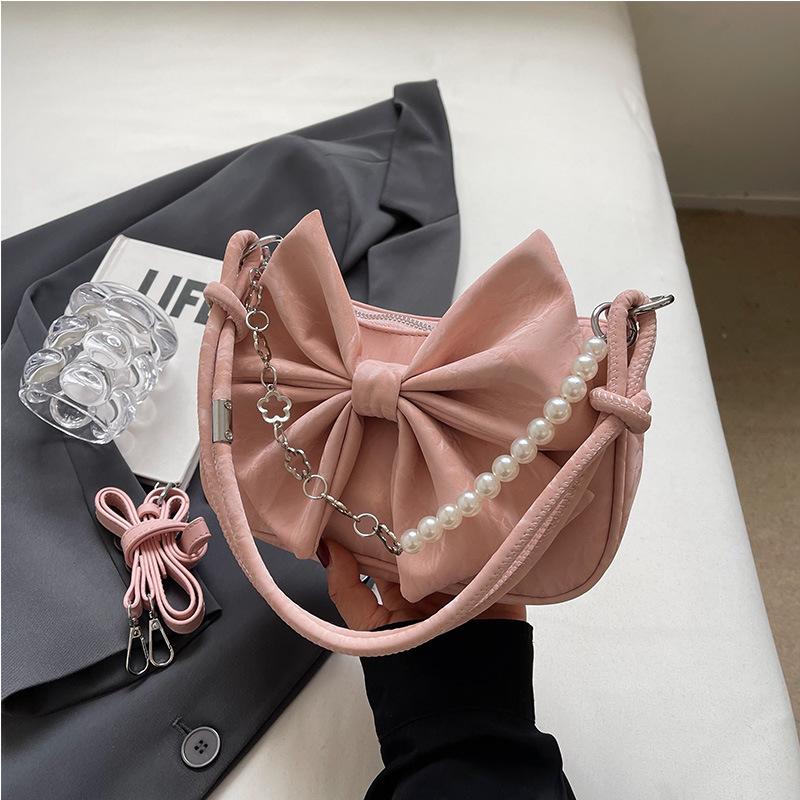 Kabelka Bow Love pro ženy Módní a trendy řetízková crossbody kabelka Niche design High-end kabelka přes rameno