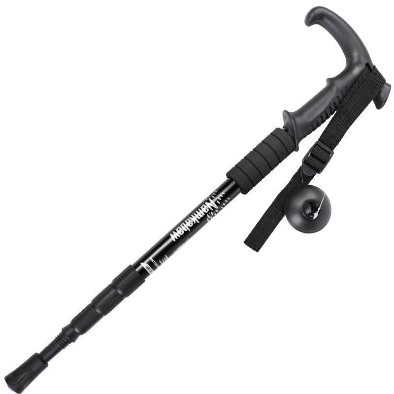 Turstaver, sammenleggbare, lette, antisjokk, tur- eller gåstaver, justerbar turstav for menn og kvinner