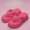 Fashion Women Slippers 2025 Summer Flip Flops Chunky Platform Sandals Lightweight Non Slip Clip Toe Wedge Slippers Outdoor Beach Sandals