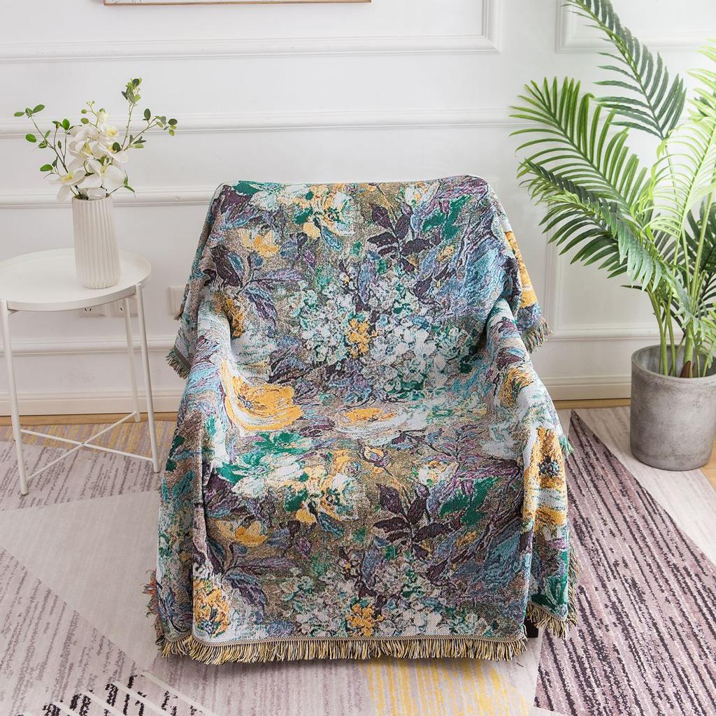 Frisk Pustende Preget Sofapute Sofahåndkle Fritidspledd Tapetkunstpledd Abstrakt Sofatrekk