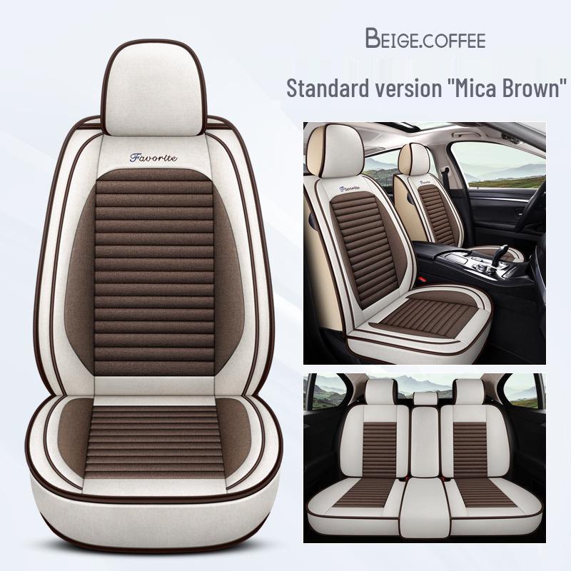 Citroen Car Seat Cushion - Versailles, C5, Elysee, Fukang, C4, Sega, C3-XR - Linen Seat Cover
