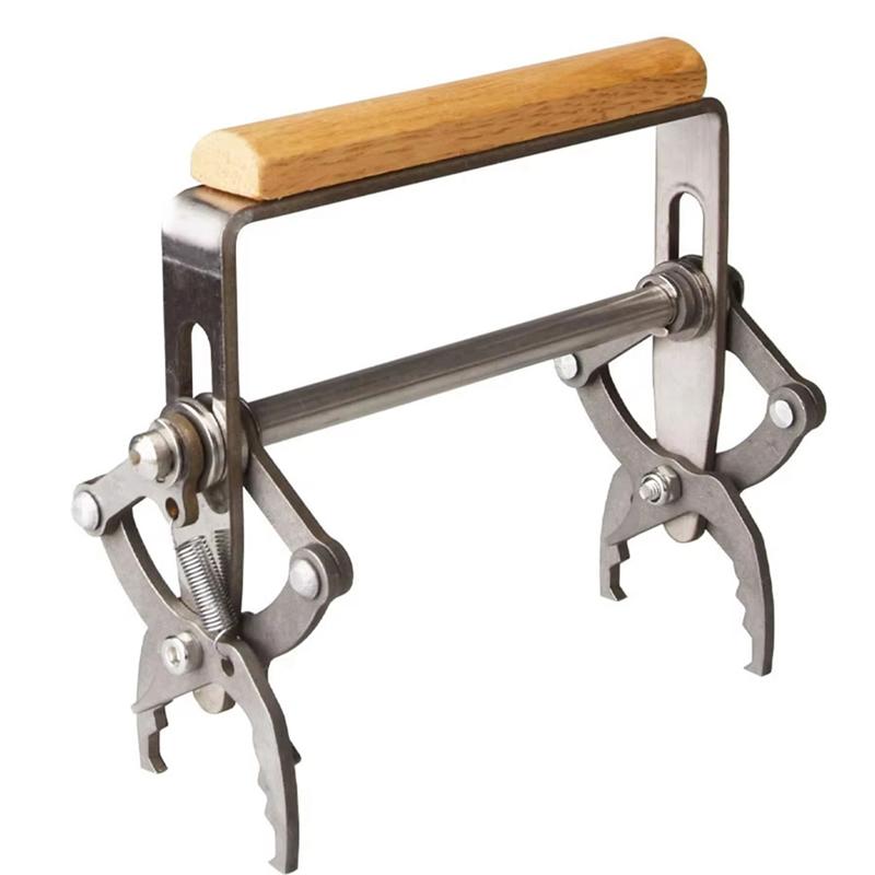 HHO-Bee Beehive Tools High And Low Bar Lifting Spleen Clamp Special Purpose Wooden Handle Frame Clamp argento