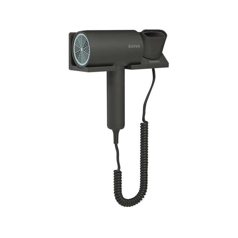 

Ruiwo 1800 Вт Мощный настенный фен для дома и отеля with stand серый