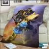 Game Hearthstone 3D tištěná umělecká fleecová přikrývka do postele Turistika Piknik Hrubá přikrývka přes postel Fleecová přikrývka