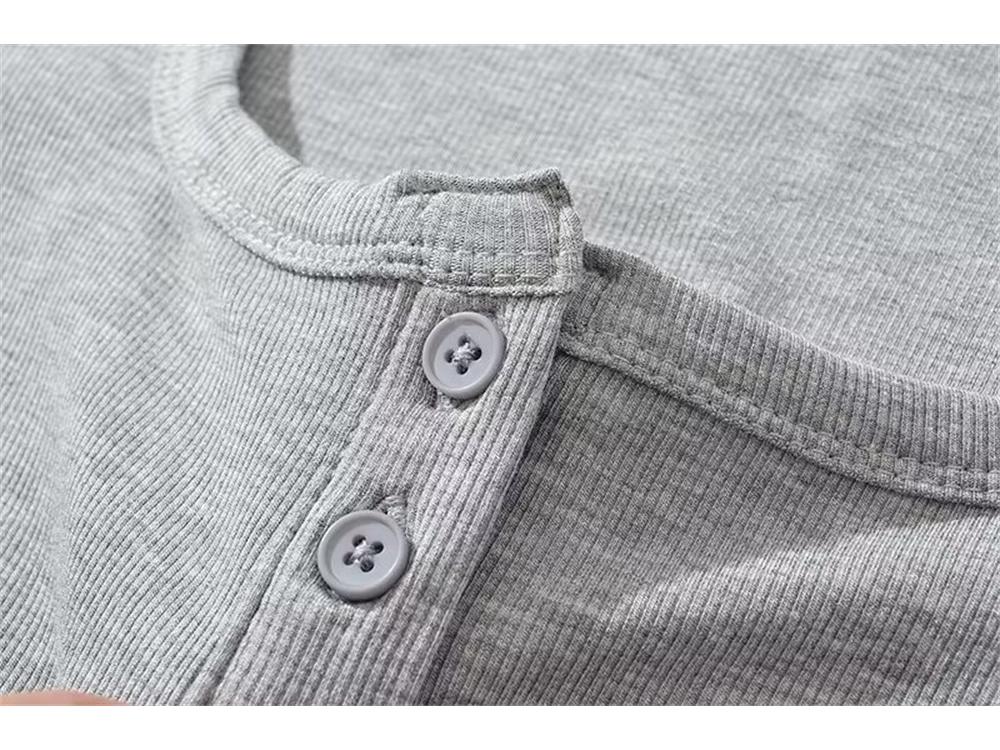 YPFF Women's Retro Square Neck Button Short Sleeve Crop Top