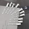 10pcs 4.5cm Simple Versatile Alloy Hair Clips Headwear Hair Accessories Women Man Professional Ladies Salon Fixed Hair Clips