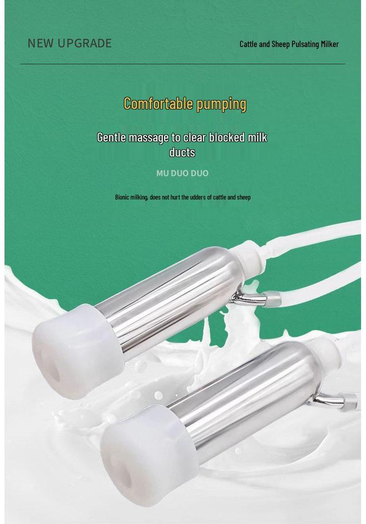 Portable Electric Pulse Milking Machine for Cows and Sheep