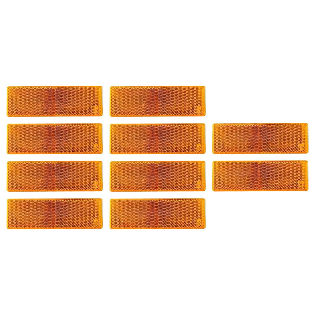 10 Pieces Reflective Stickers Reflector Sign for Motorcycle Car Trailer