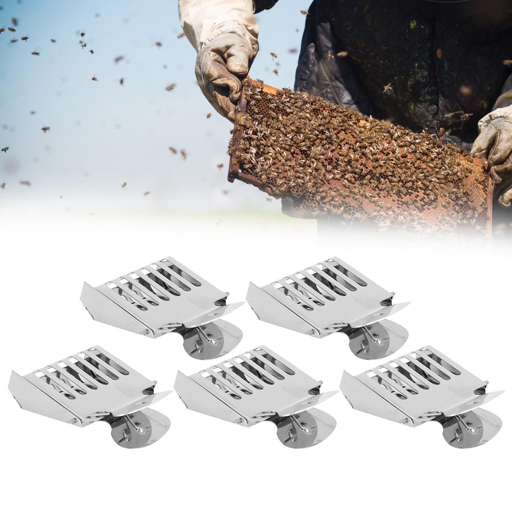 5Pcs BookClip Type Cage for Bee King Stainless Steel Escape Guard AntiRunning Device