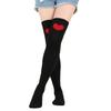 Valentines Day Over Knee Thigh High Stocking Cute Lip Heart Pattern Long Socks