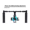 Video Cage Rig Case Carbon Fiber Hand Grip with 1/4 3/8 Thread Cold Shoe Mount