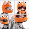 Motorcycle Helmet Covers Funny Cartoon Plush Helmet Protective Cover Helmet Full Face Covers for Personalized Helmets Party