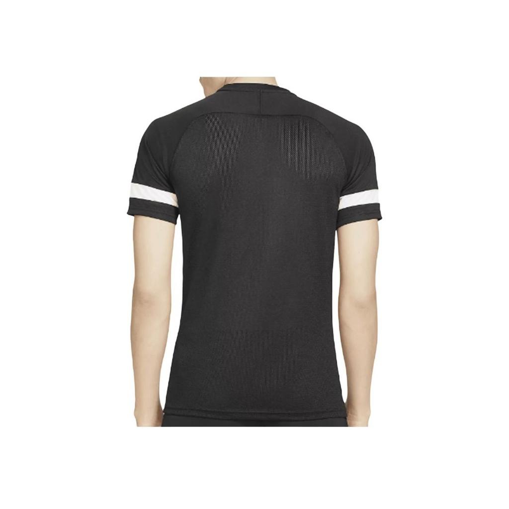 Nike Logo Print Stripe Crew Neck Short Sleeve T-Shirt Men Tops Black CW6102-010