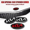 AABIU1 Car Front Hood Emblem Rear Badge Logo Sticker For KIA Sportage Ceed Sorento Cerato Optima Picanto Rio Soul K5 Stonic Niro Forte