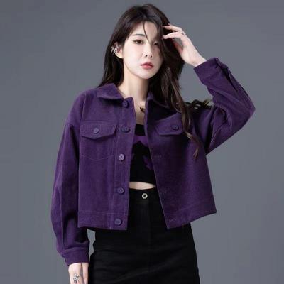 Trendy Corduroy Jacket For Women, Autumn And Winter New Style, Hot Style, Small Corduroy Short Tops