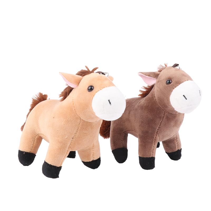Niedliche Cartoon-Plüsch-Pony-Puppe, Stofftier-Puppe, Kawaii-Plüsch, kleines Pferd, Schlüsselanhänger, Mädchen, Tasche, Anhänger, Geschenke