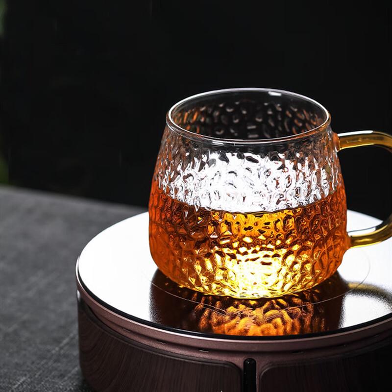 Hammered High Borosilicate Glass Mugs