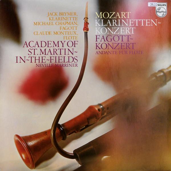 

LP Record WOLFGANG AMADEUS MOZART JACK BRYM Klarinettenkonzert Fagottkonzert 6500378 Philips 1972 Germany Classical Used