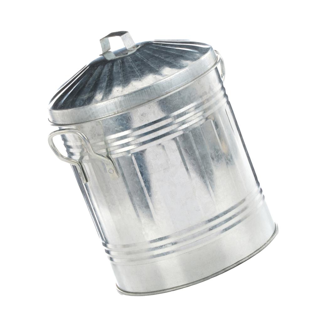 Leecroft Galvanised Mini Bin 12 X 10''