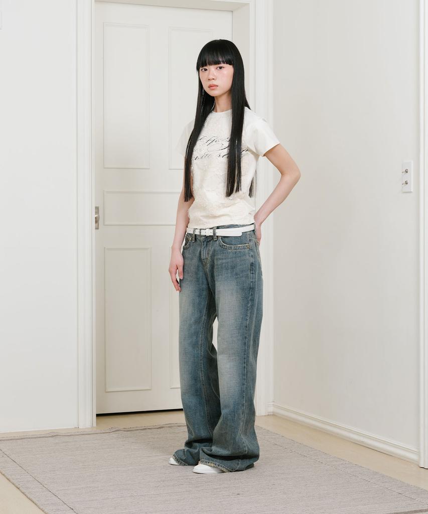 NICEGHOSTCLUB Ffats Flower Shop Layered Tee_Ivory(Ng2Gsut583A)