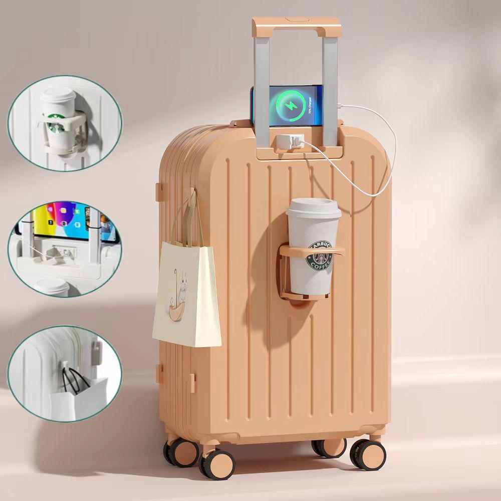 20-Inch Lightweight Spinner Suitcase: Stylish, Compact, with Combination Lock, Unisex Design and High-Quality Wheels for Easy Travel.