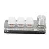Mini 3 Key Keypad Mechanical White Gaming Keyboard Programmable One Handed for Office Games Music Industrial Control
