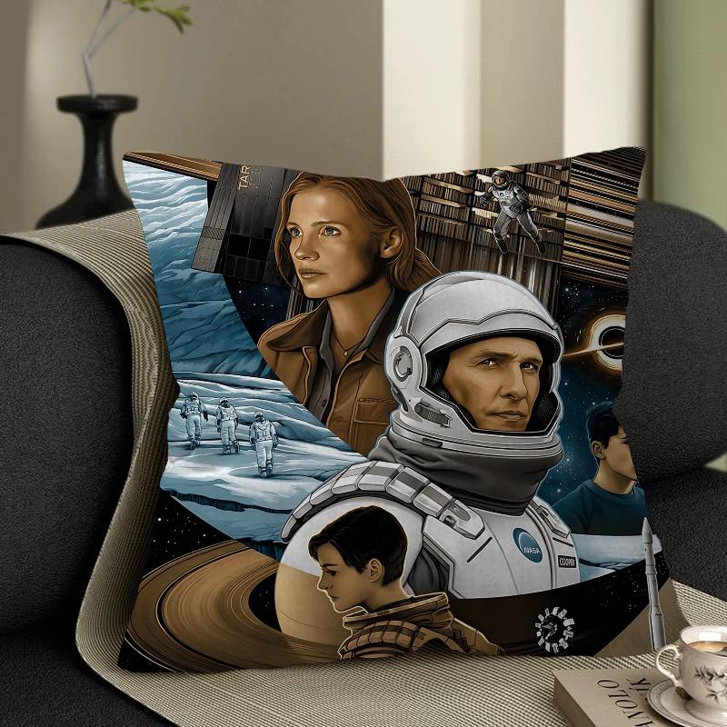 Classic Science Fiction Movies I-InterstellarMT Cushion Cover Car Throw Pillow Case For Sofa Car Christmas Gift 40x40cm 45x45cm