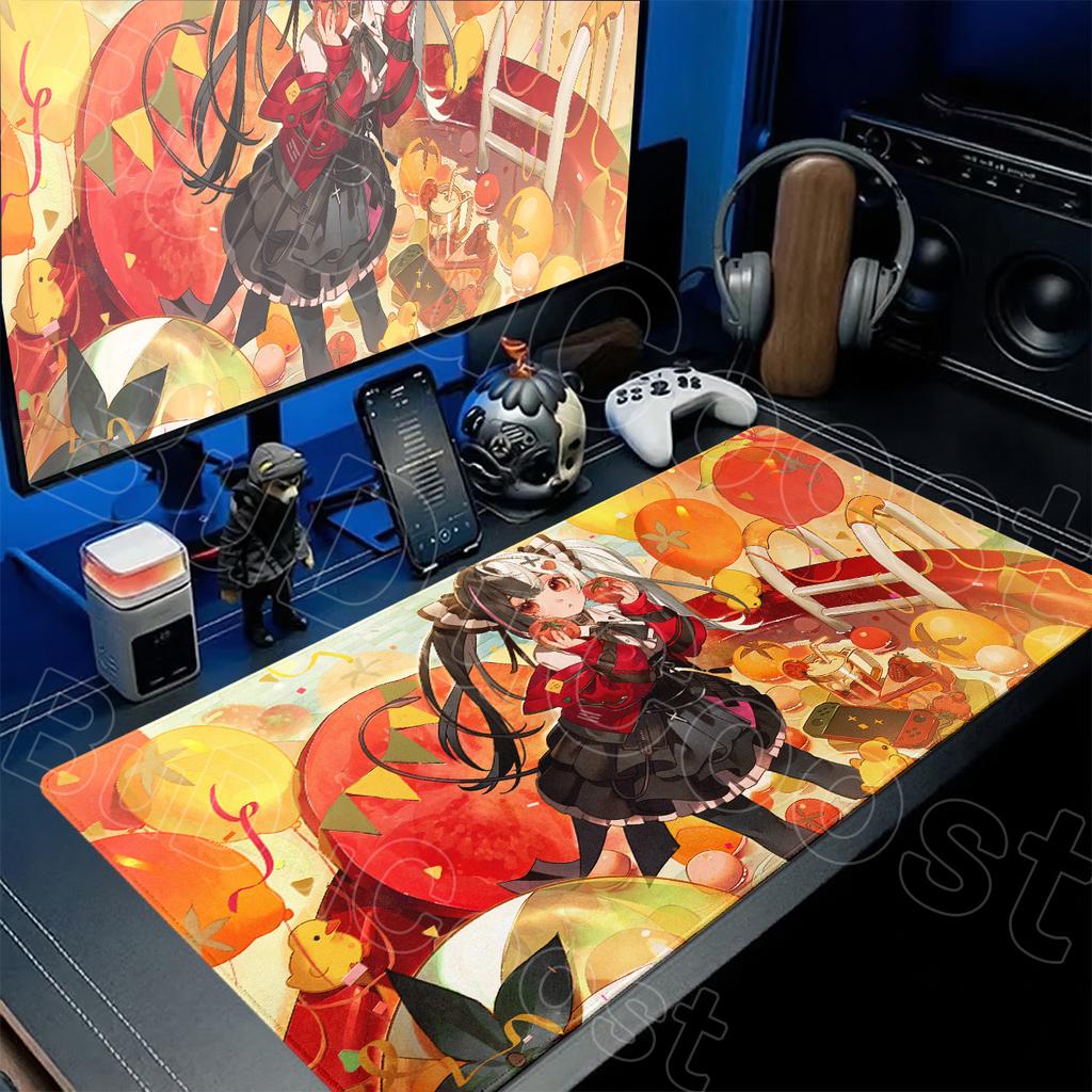 HD Printing Neverness To Everness Mousepad Office Computer Anime Anti-slip Desk 400x900mm Lacrimosa Cute Girl Gamer Keyboard Mat