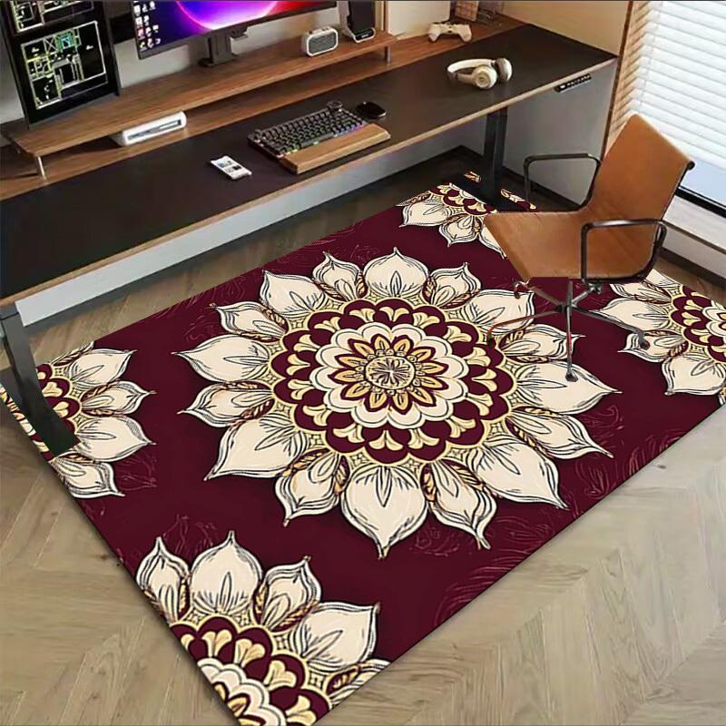 1PC Floral Pattern Extra Large Non Slip Floor carpet, Office, family, Studio   Large Area Rug Indoor Rugs, Bold Statement Piece