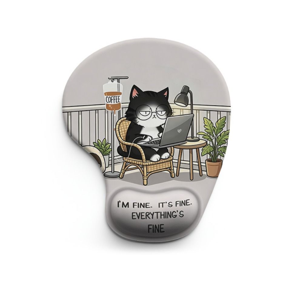 Silicone Cartoon Animal Mouse Pad Non-Slip Desktop Wrist Support  Home Office