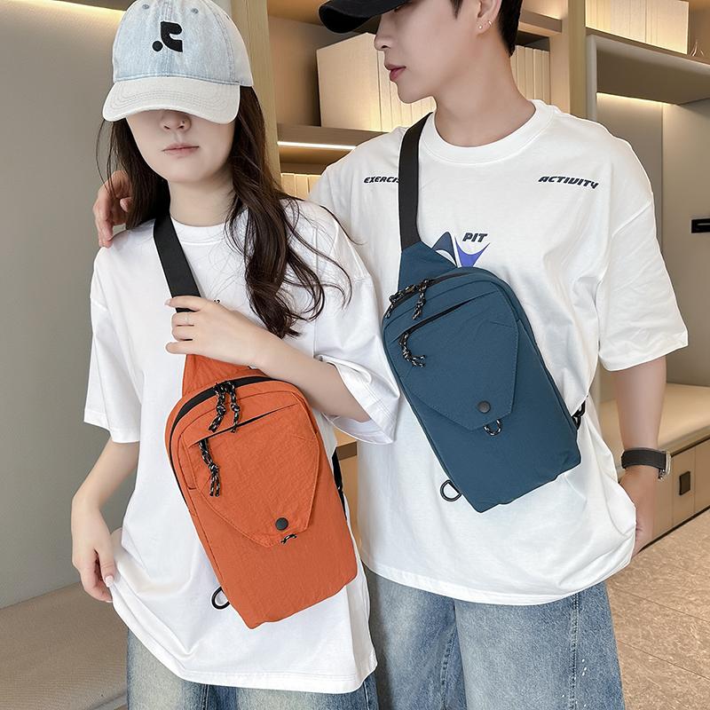 New Casual Unisex Chest Bag Multi-Layer Outdoor Travel Multi-Functional Single-Shoulder Small Phone Bag