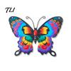 Colorful Iron Wall Sculptures Metal Butterfly Decorations, Art Sculpture Hanging Decor, Outdoor Indoor Decor for Living Room Bedroom Garden