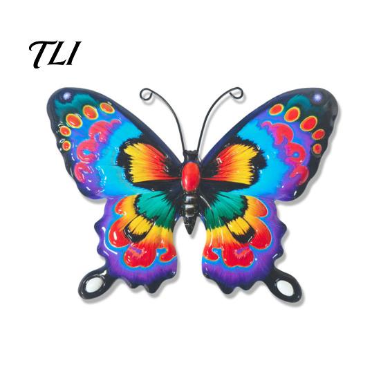 Colorful Iron Wall Sculptures Metal Butterfly Decorations, Art Sculpture Hanging Decor, Outdoor Indoor Decor for Living Room Bedroom Garden