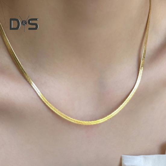 Women Necklace Snake Bone Chain No Pendant Two Color Available Women Dating Daily Wear Banquet Work Party Neck Jewelry Holiday Gift