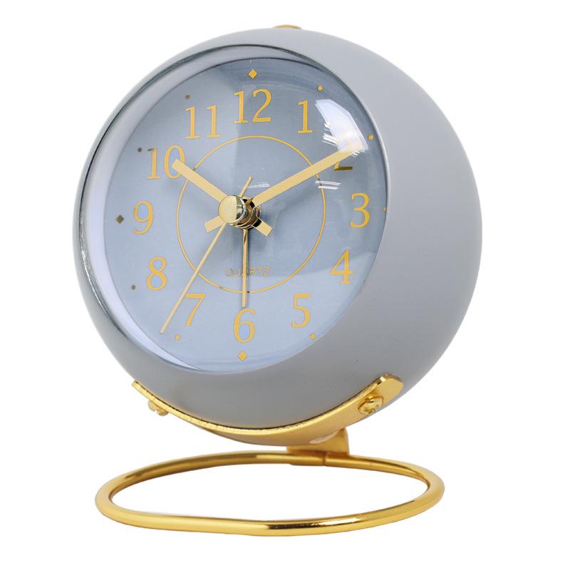 Nordic Minimalist Children's Silent Alarm Clock - Luminous Desktop Bedside Clock