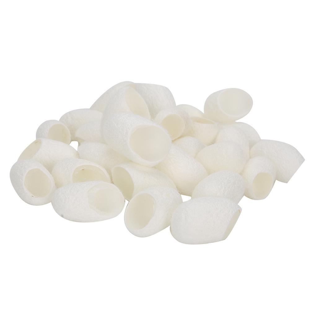 30pcs Face Cleaning Natural Silks Cocoons Blackhead Removal Exfoliating Silkworm Balls