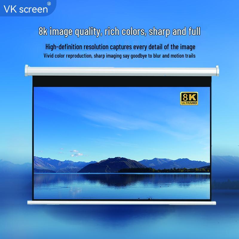 VK Screen 72-inch Electric Projector Screen