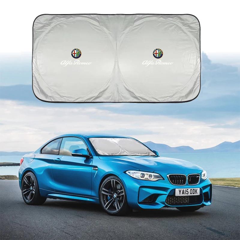 Car Windshield Sun Shade Visor UV Protection Shield For Alfa Romeo Giulia Stelvio Giulietta 156 159 147 Mito Tonale Brera Disco zq0