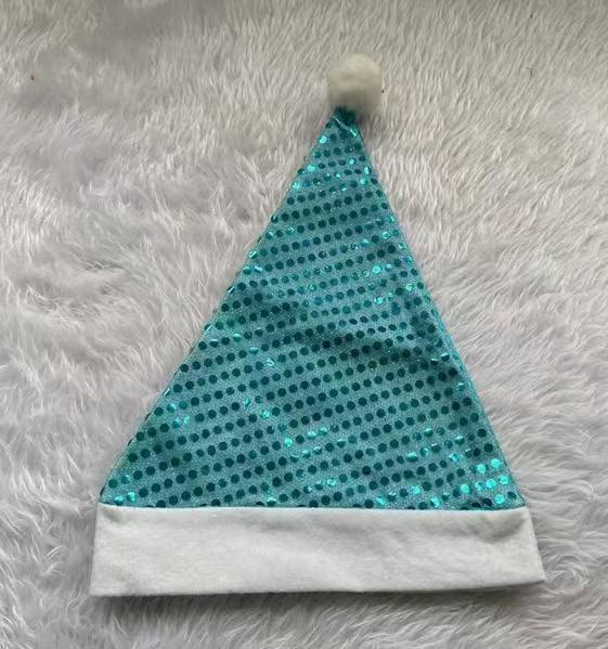 Five-Color Sequin Santa Hat - Christmas & New Year Gift